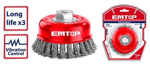 Wire cup brush