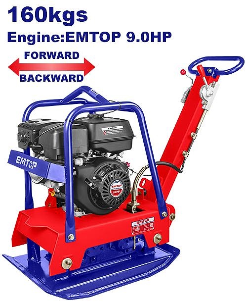 Gasoline reversible plate compactor