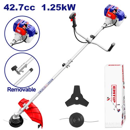 Gasoline grass trimmer and brush cutter