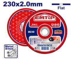 Abrasive metal cutting disc