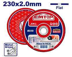 Abrasive metal cutting disc
