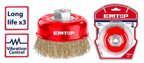 Wire cup brush