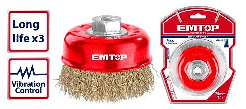 Wire cup brush