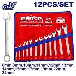 Combination spanner set