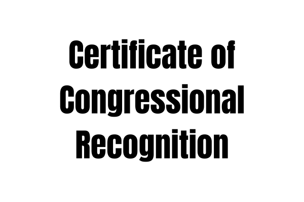 Certificate of Congressional Recognition file thumbnail