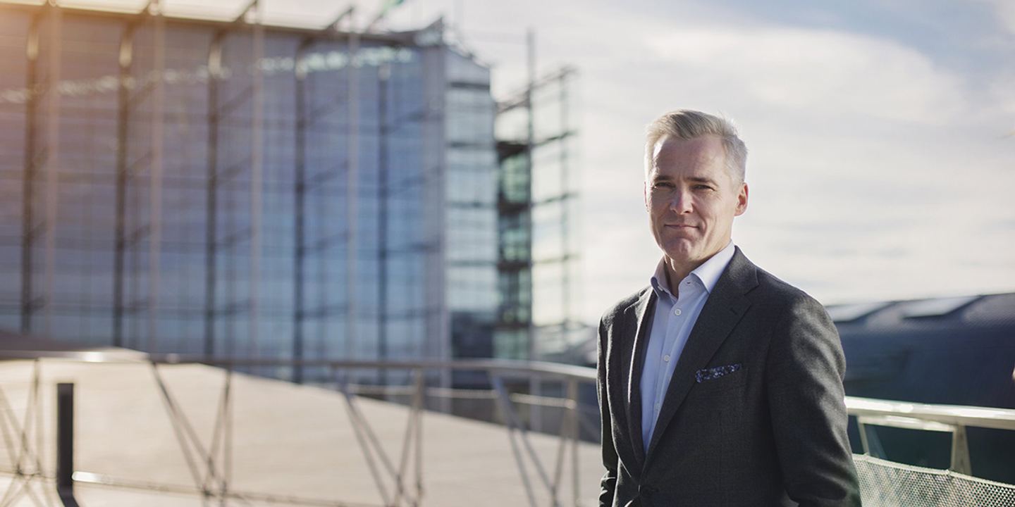 Tal på bostadsmässan i Lovisa