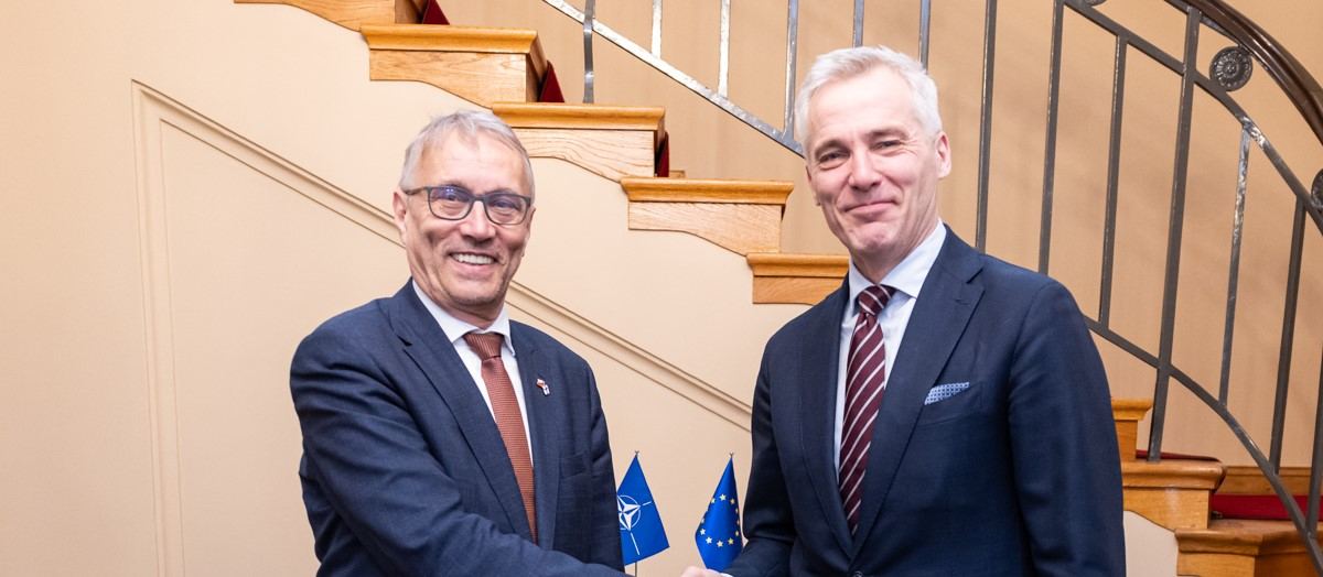 Minister Adlercreutz och Tjeckiens minister för Europafrågor Dvořák diskuterade framför allt åtgärder för att garantera fred och konkurrenskraft i Europa