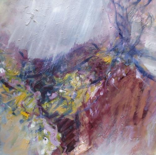 Autumn Field with Tree by Derek Fitzpatrick