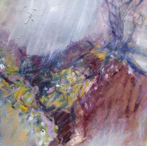 Autumn Field with Tree by Derek Fitzpatrick