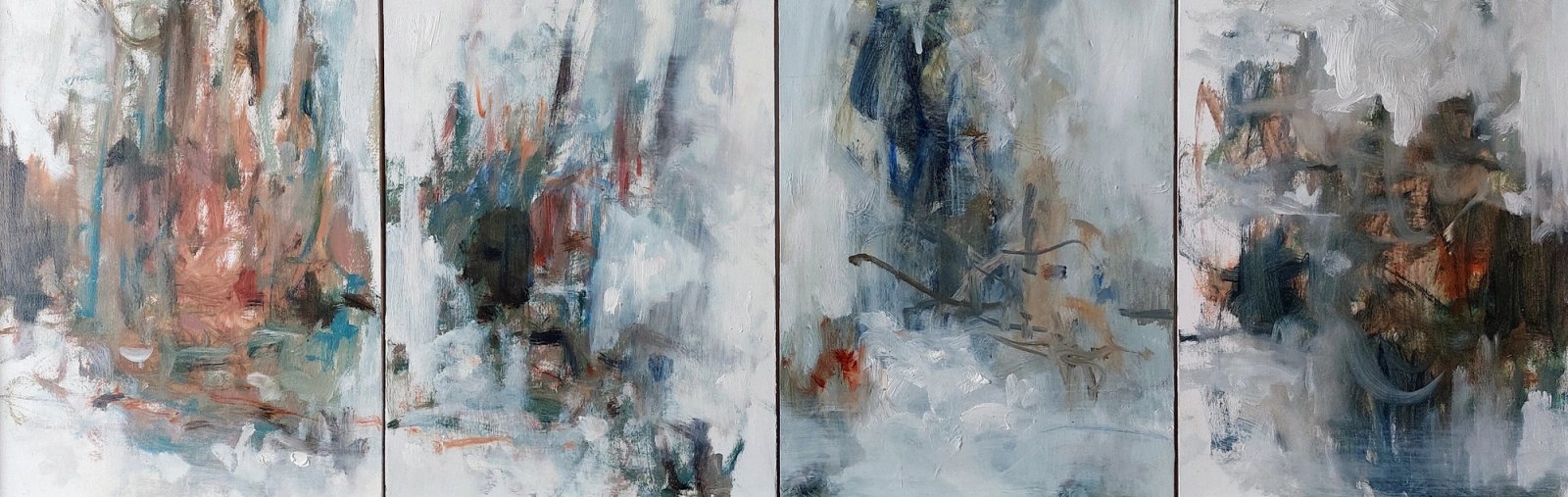 Winter Trees in Four Panels by Derek Fitzpatrick