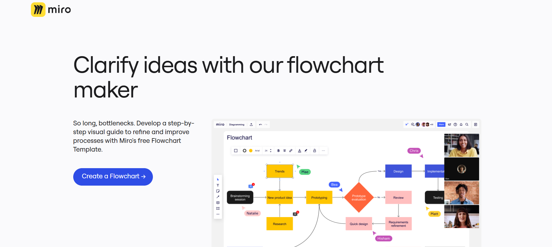 Miro AI homepage