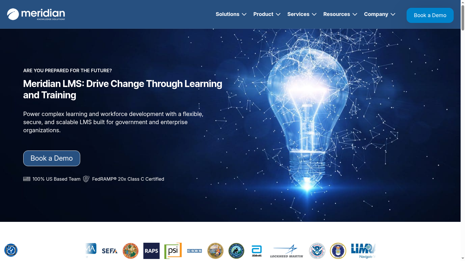 Meridian LMS, LMS para governo com FedRAMP