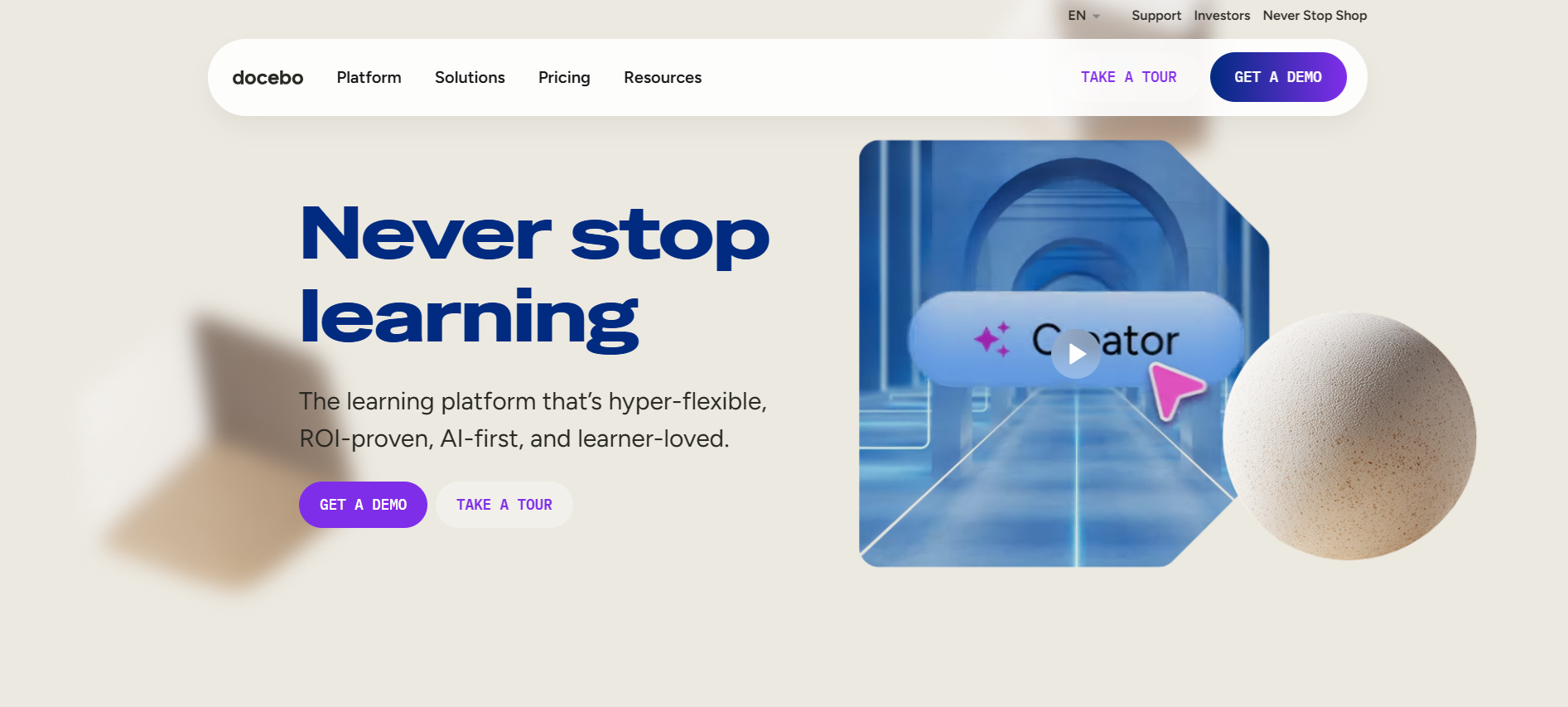 Docebo never stop learning