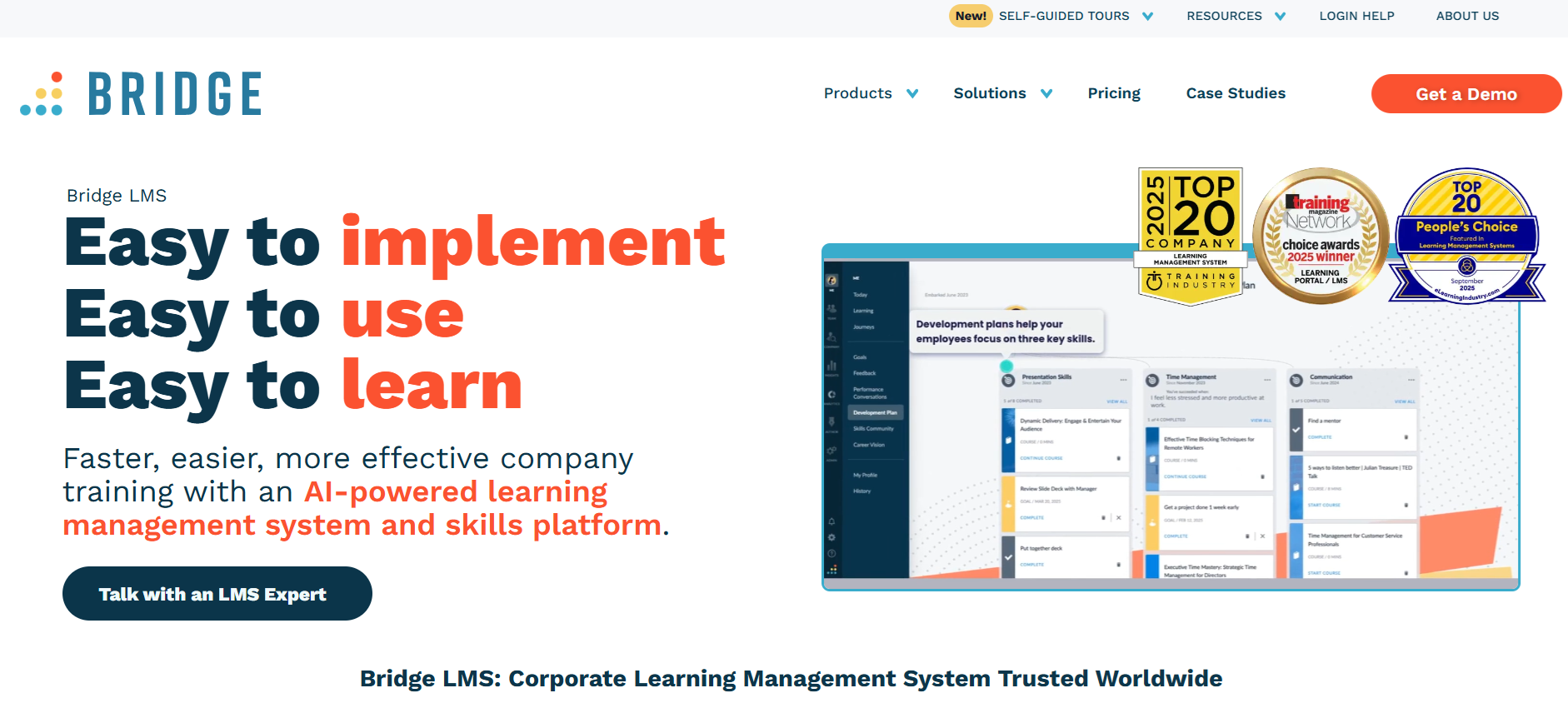 Bridge LMS corporate learning management system trusted worldwide