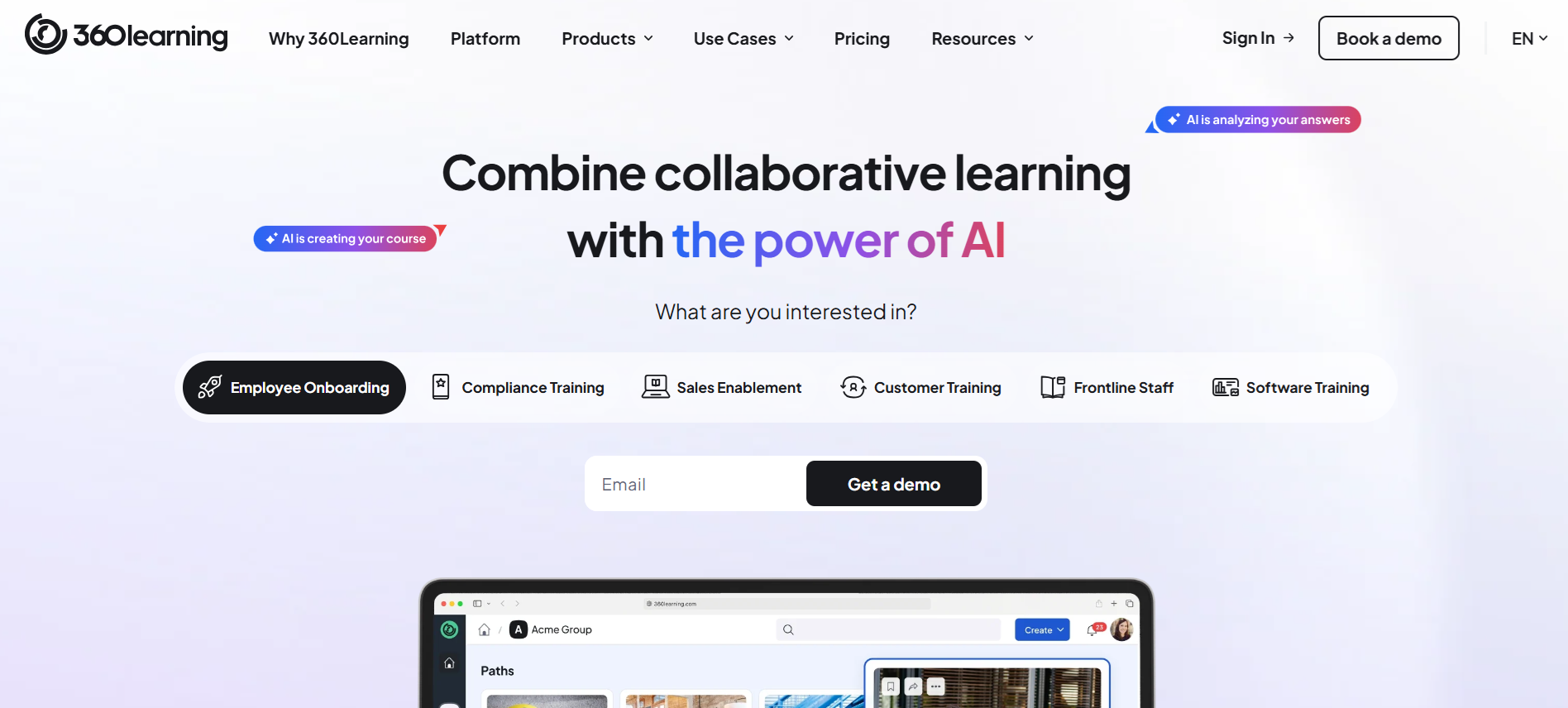 Combine collaborative learning with the power of AI