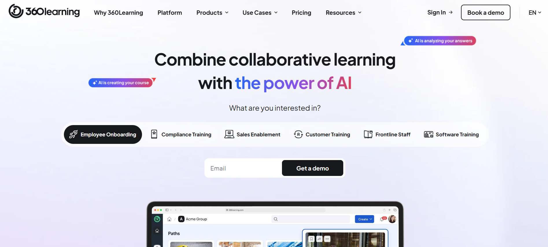 Combine collaborative learning with the power of AI