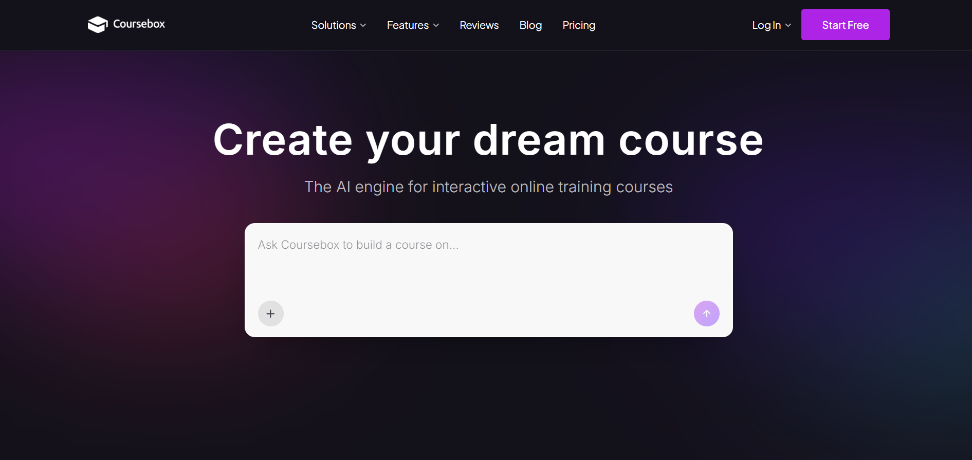 Coursebox homepage