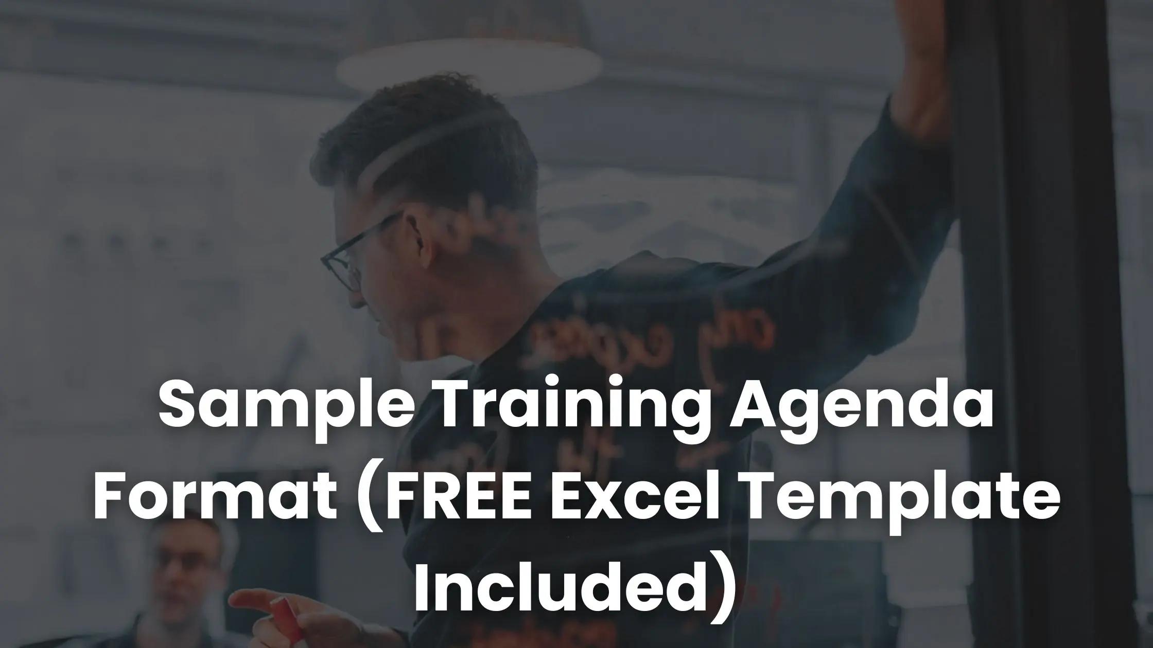 Exemple de format de programme de formation (modèle Excel GRATUIT ...