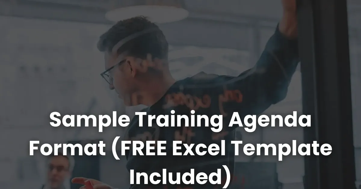 Exemple de format de programme de formation (modèle Excel GRATUIT ...