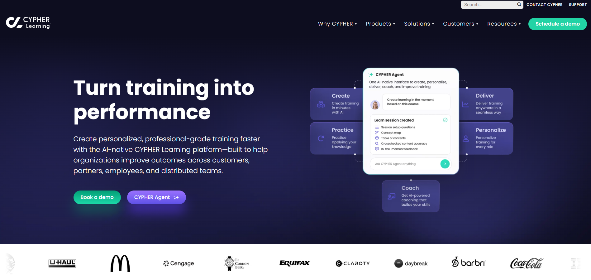 CYPHER Learning homepage