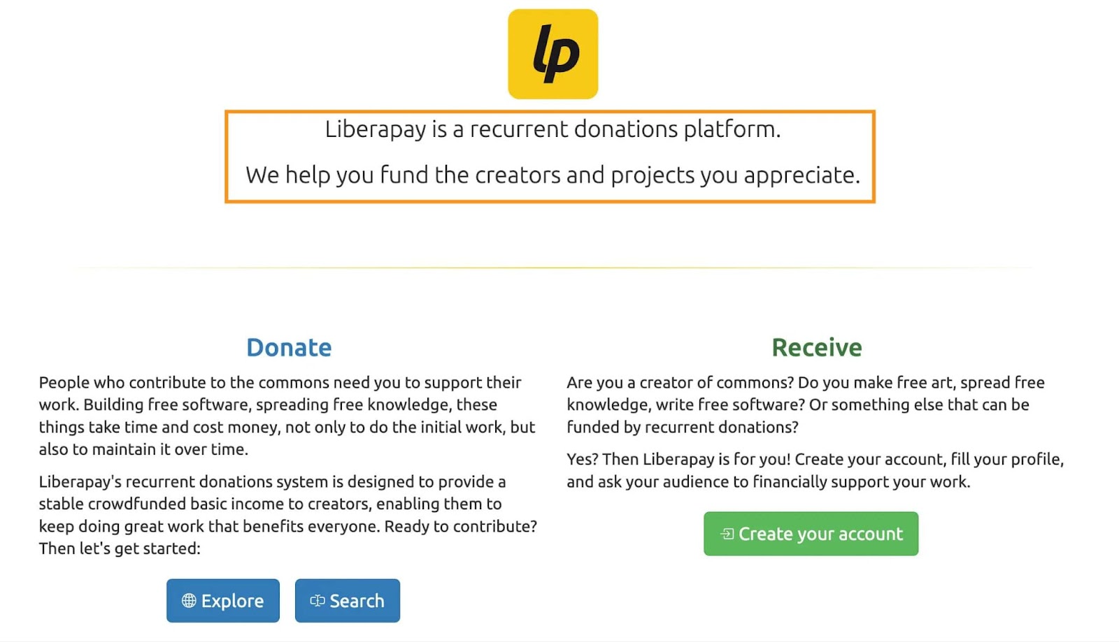Liberapay is a recurrent donations platform