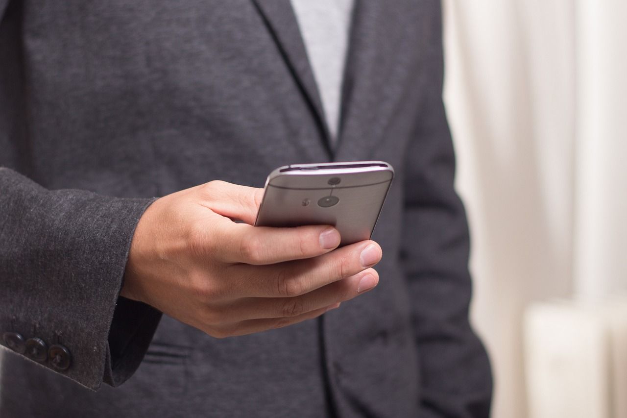 man on phone