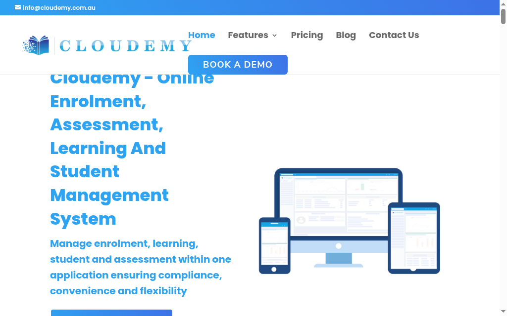 Cloudemy homepage