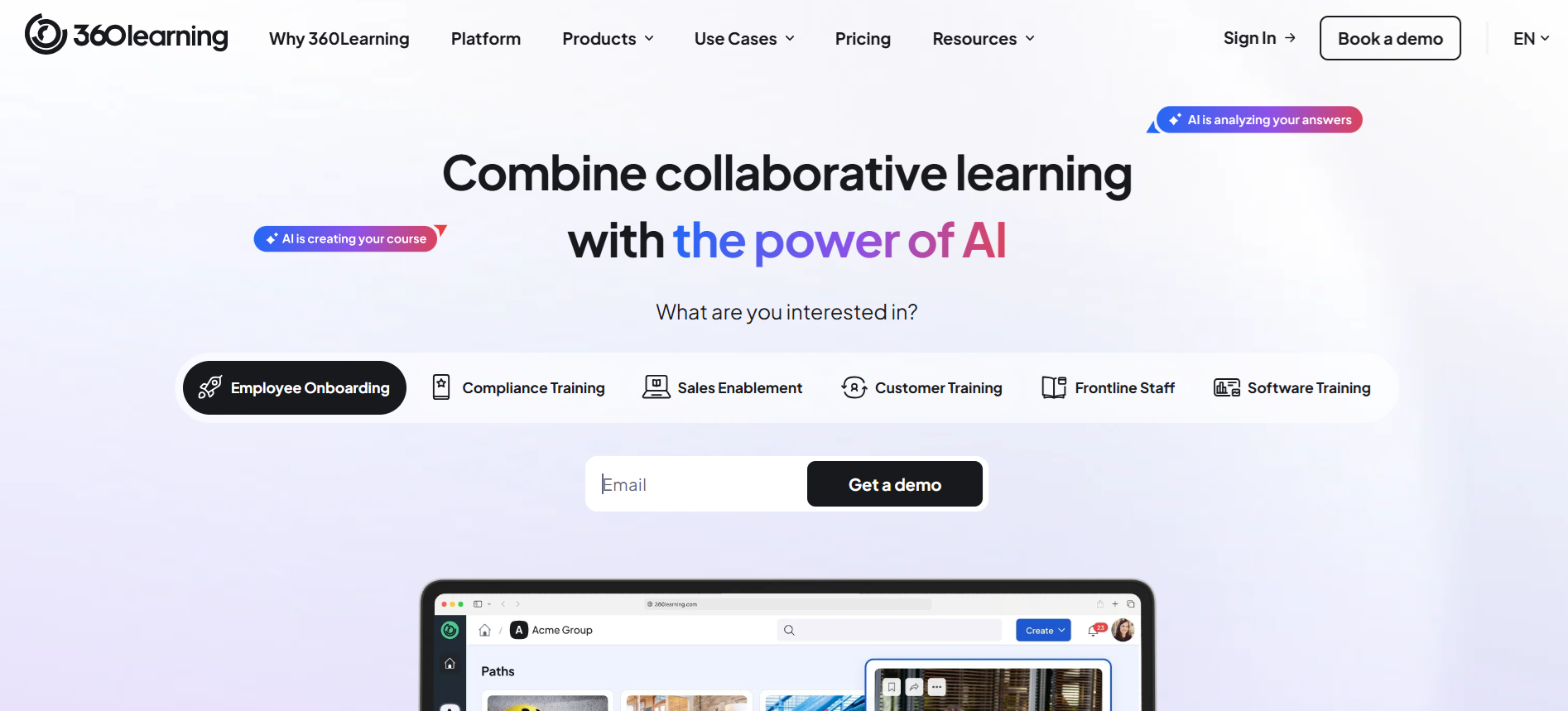 Combine collaborative learning with the power of AI