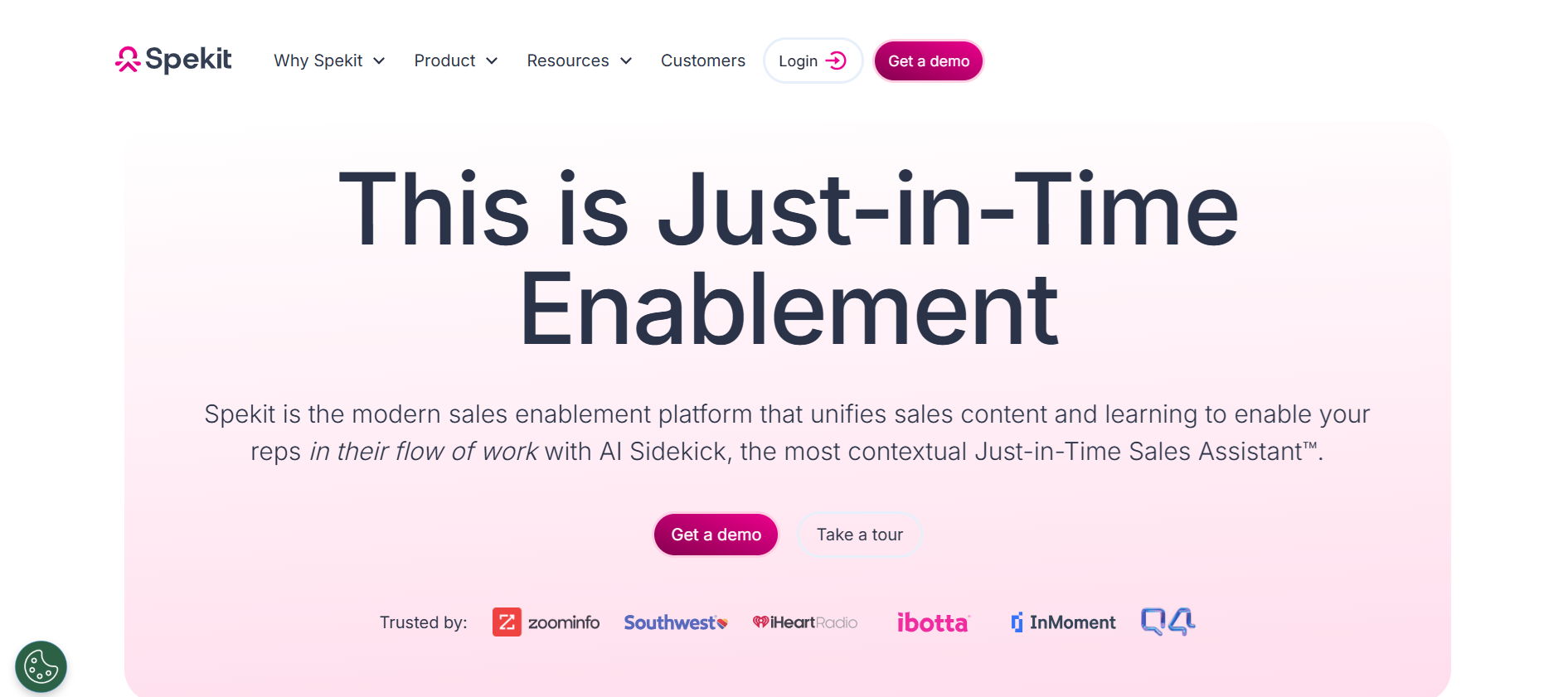 Spekit helps teams learn directly inside daily workflows