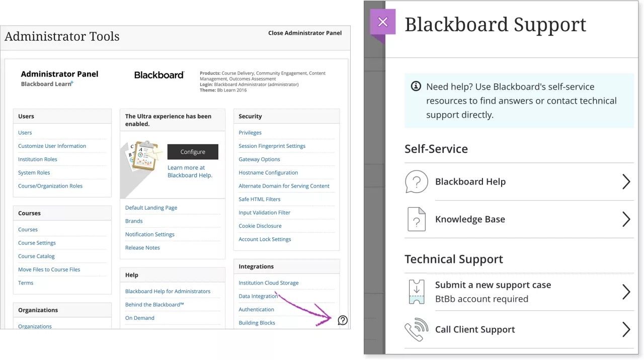 Blackboard Support