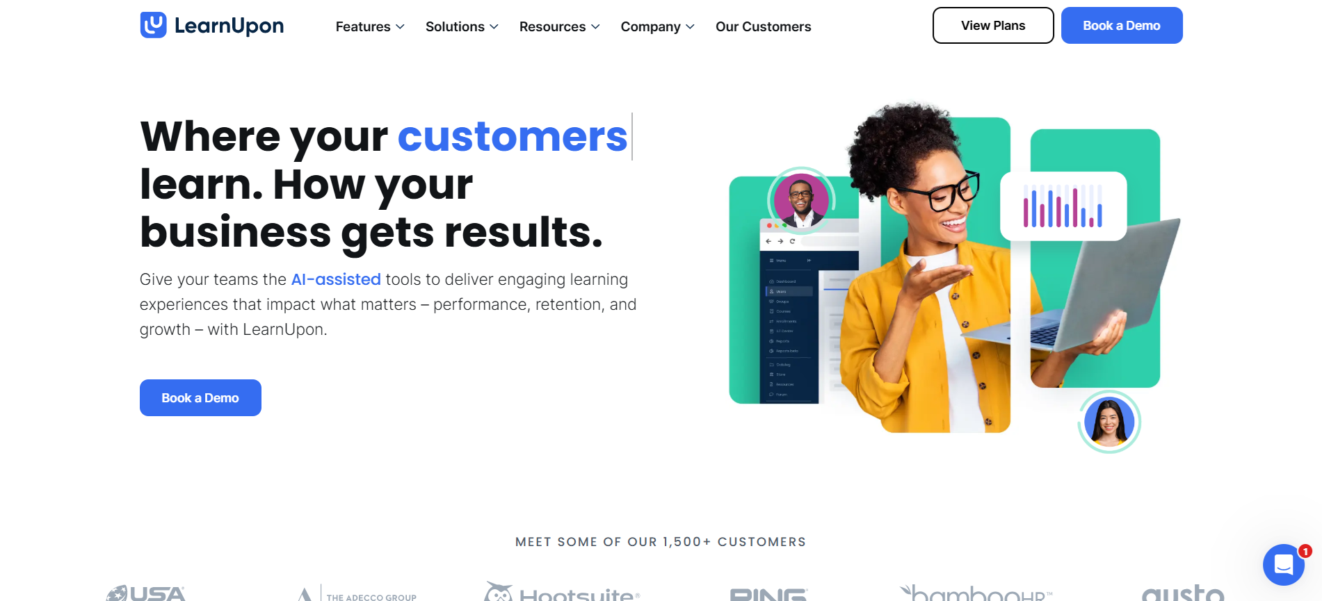 LearnUpon how your business gets results
