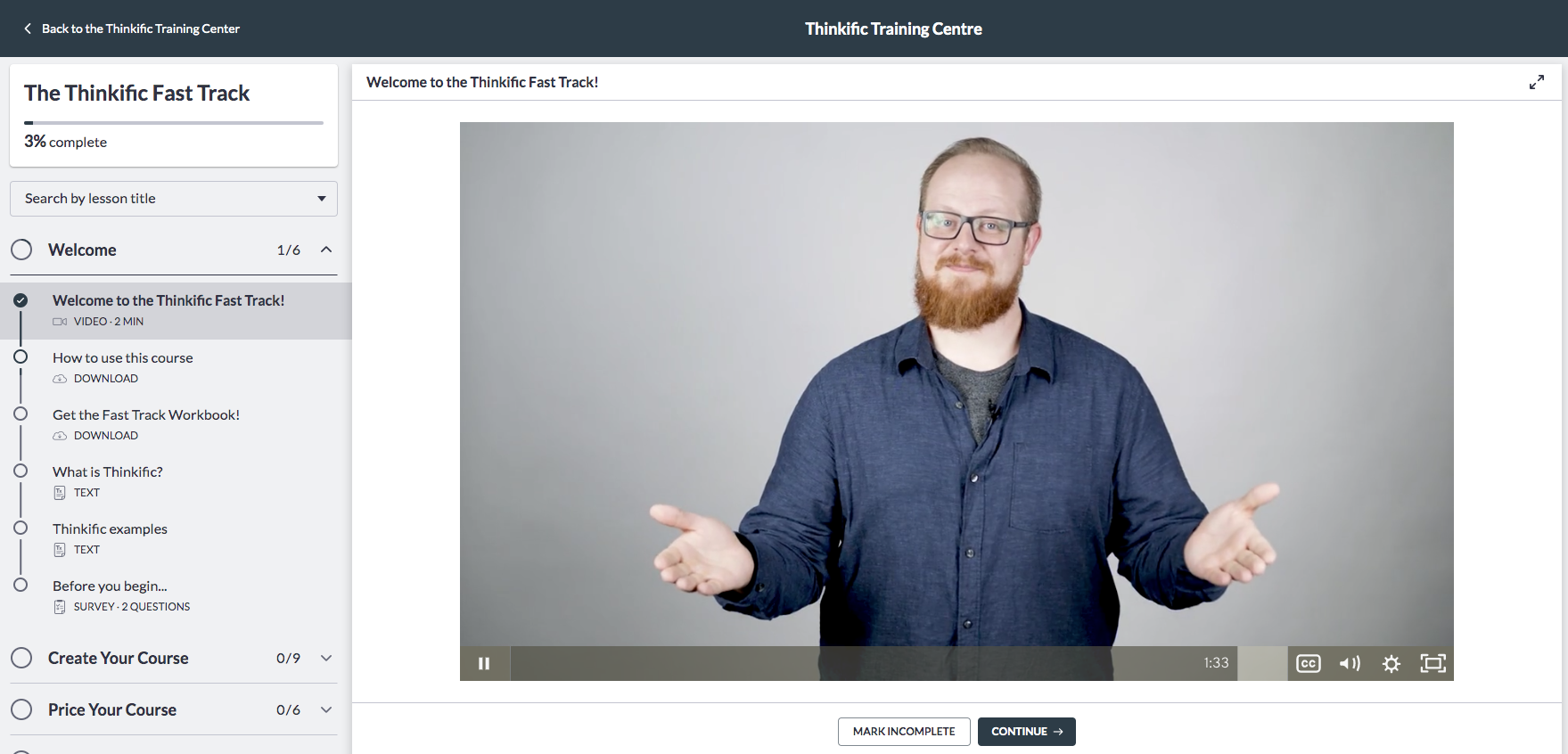 Thinkific training center