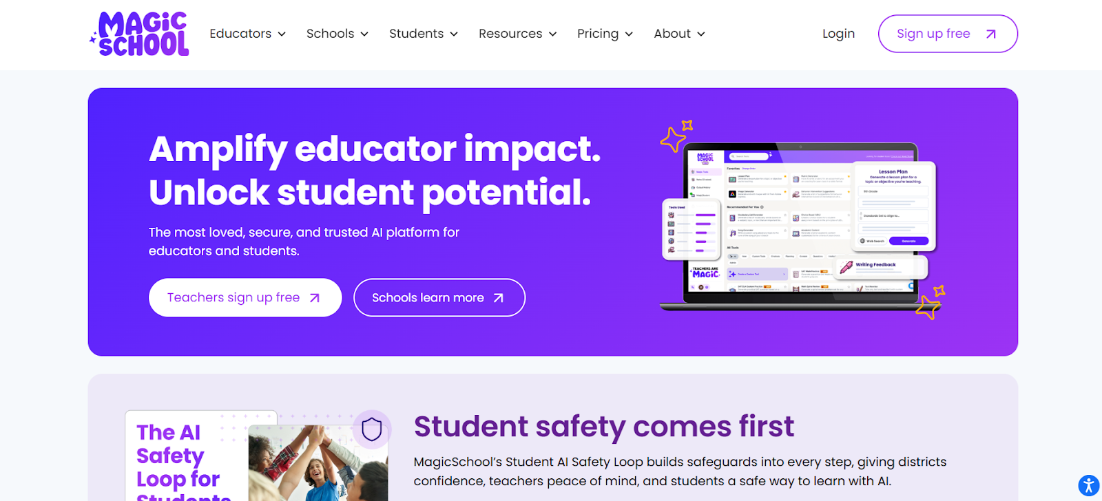 Magic School AI revolutionizes lesson planning by combining form-based inputs with natural language interaction
