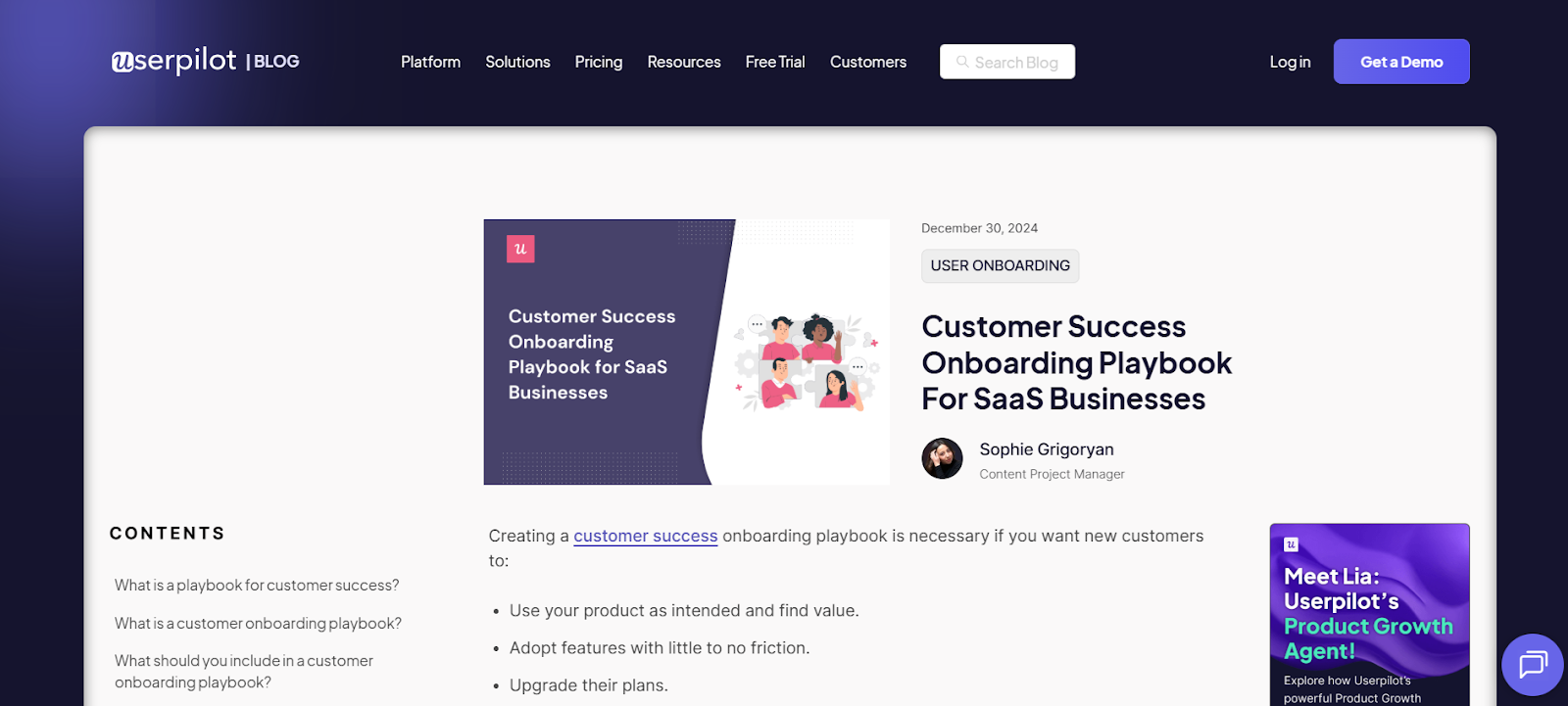 Customer Success Onboarding Playbook for SaaS (UserPilot)