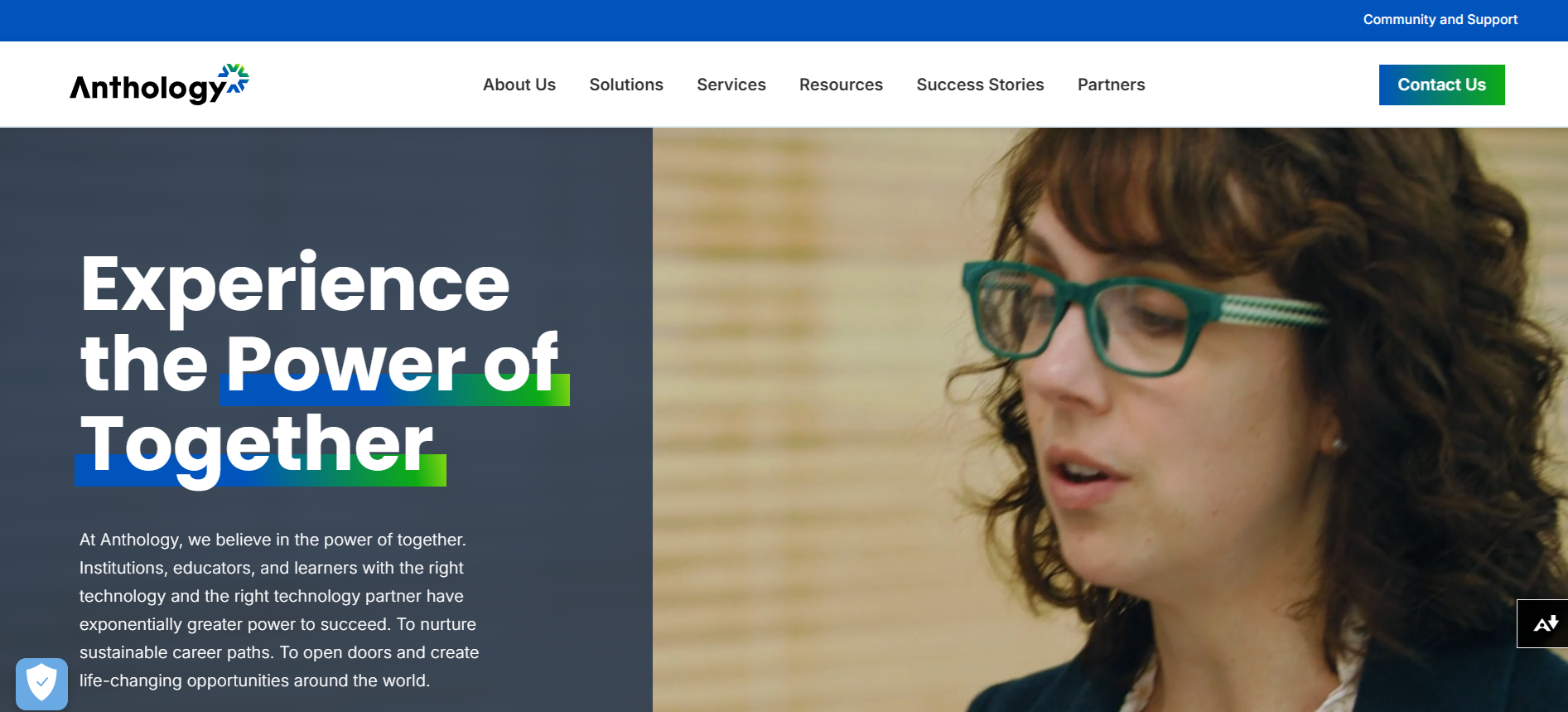 Anthology home page