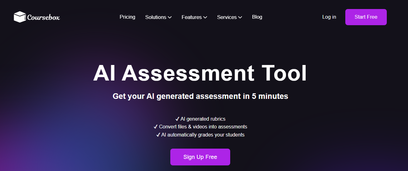Coursebox AI Automated grading system