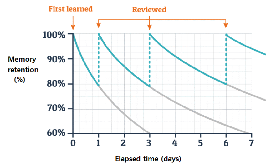 Effect of spaced repetition