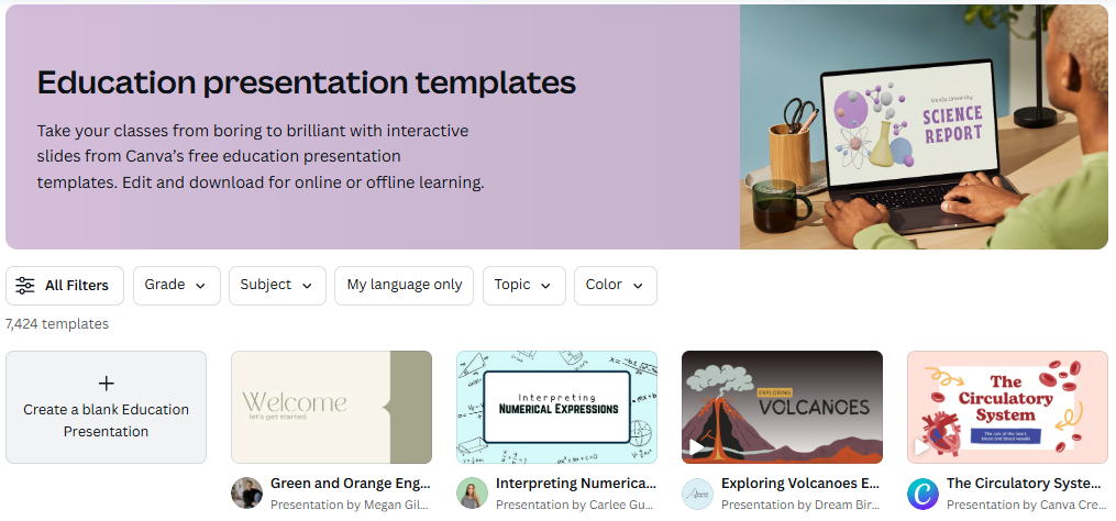 Education Presentation Template