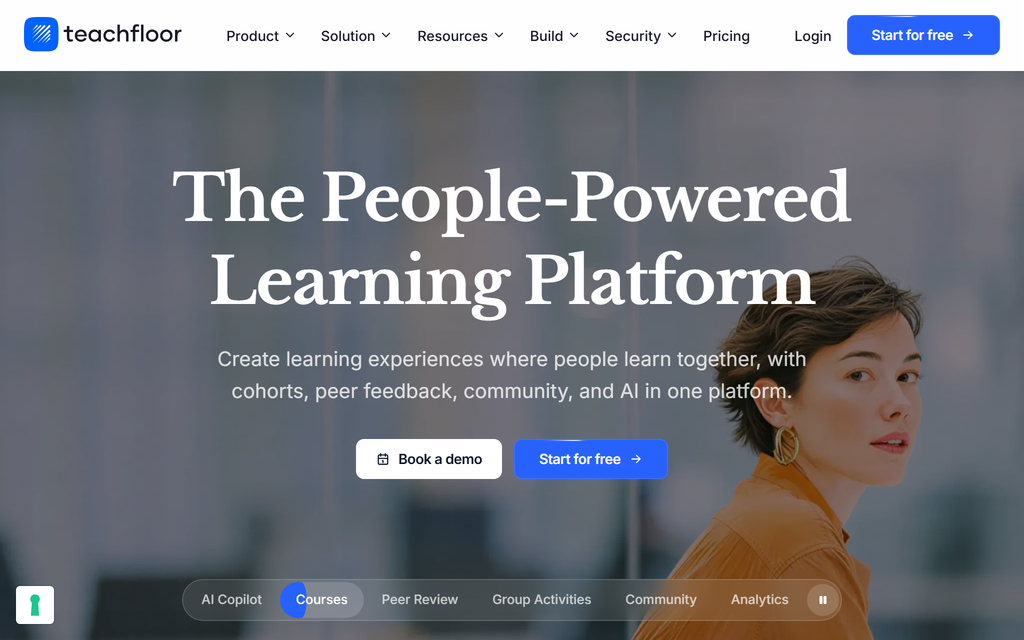 Teachfloor homepage