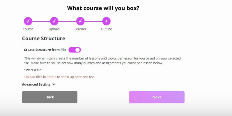 align course structure