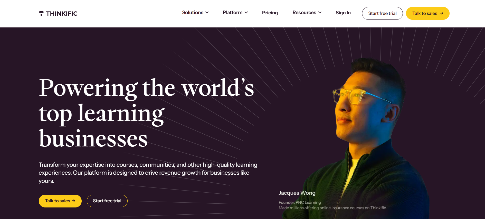 Powering the worlds top learning businesses