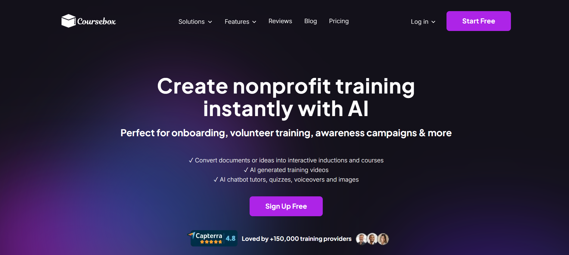 Create nonprofit training instantly with AI