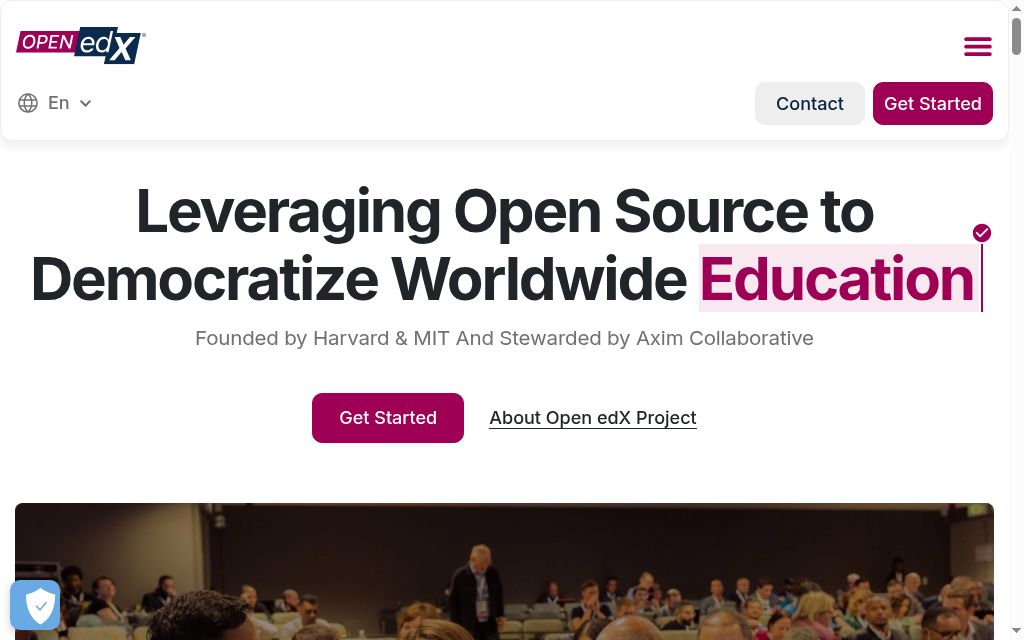 Open edX homepage