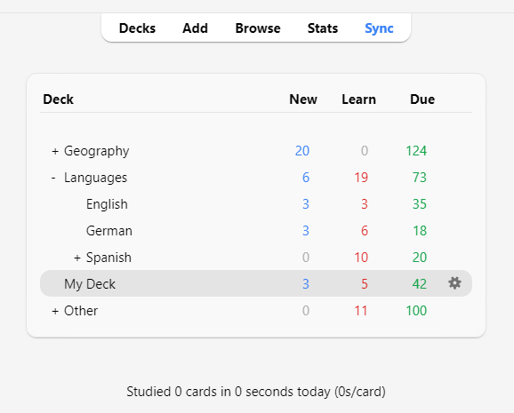 Anki UI