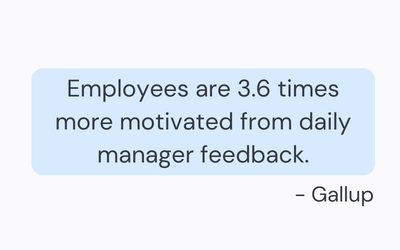 Employees being motivated