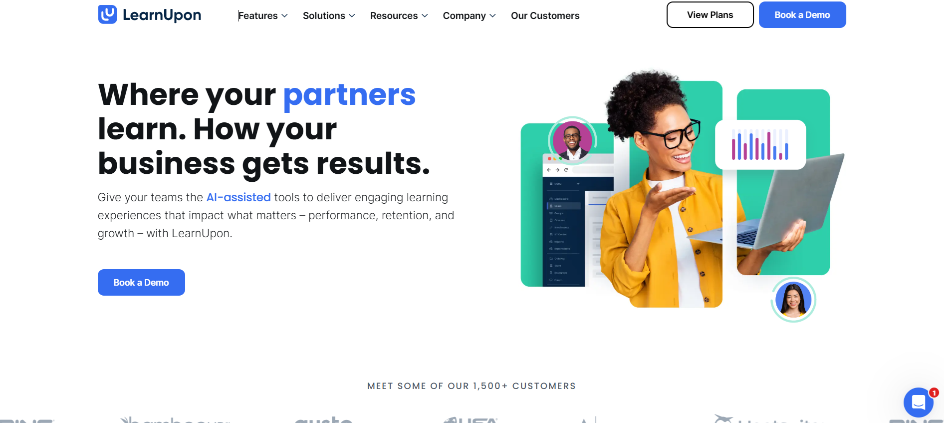 LearnUpon how your business gets results