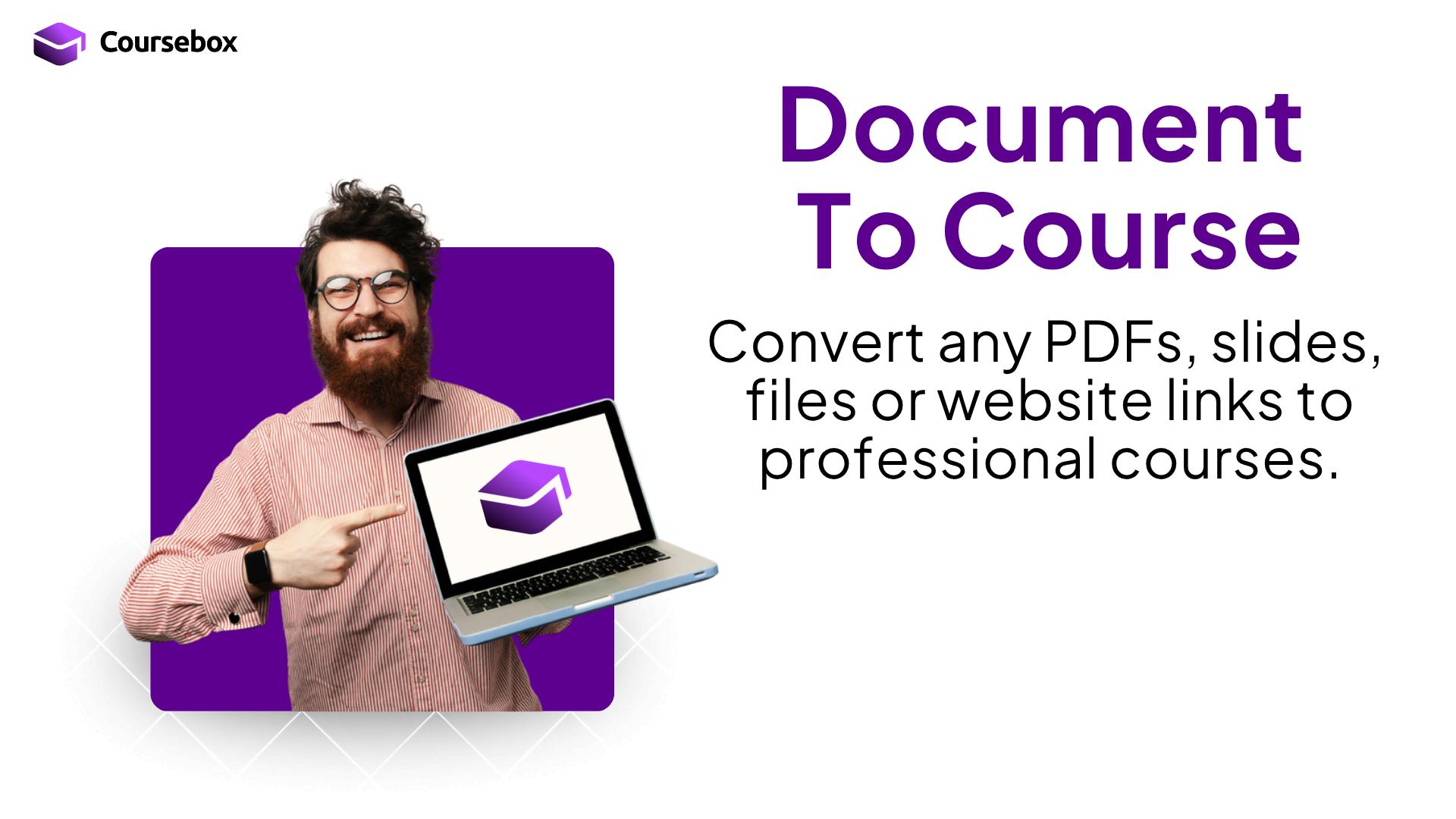 Create a course from documents