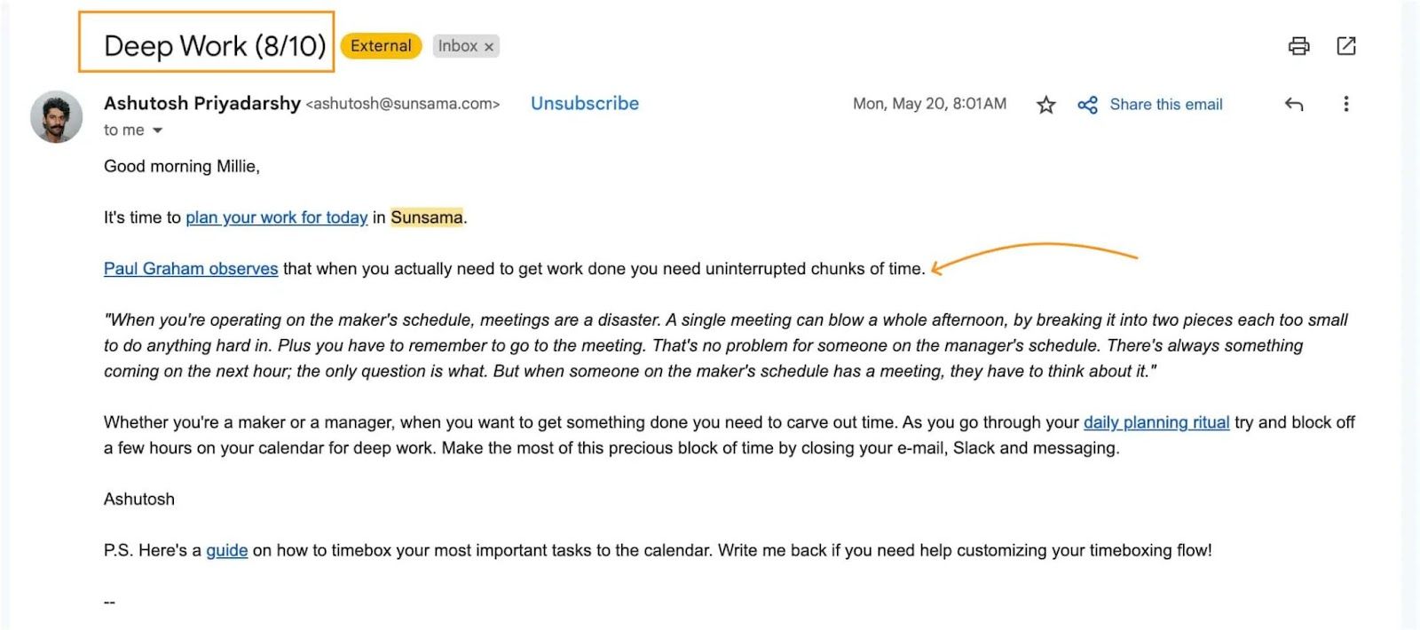 daily email lessons