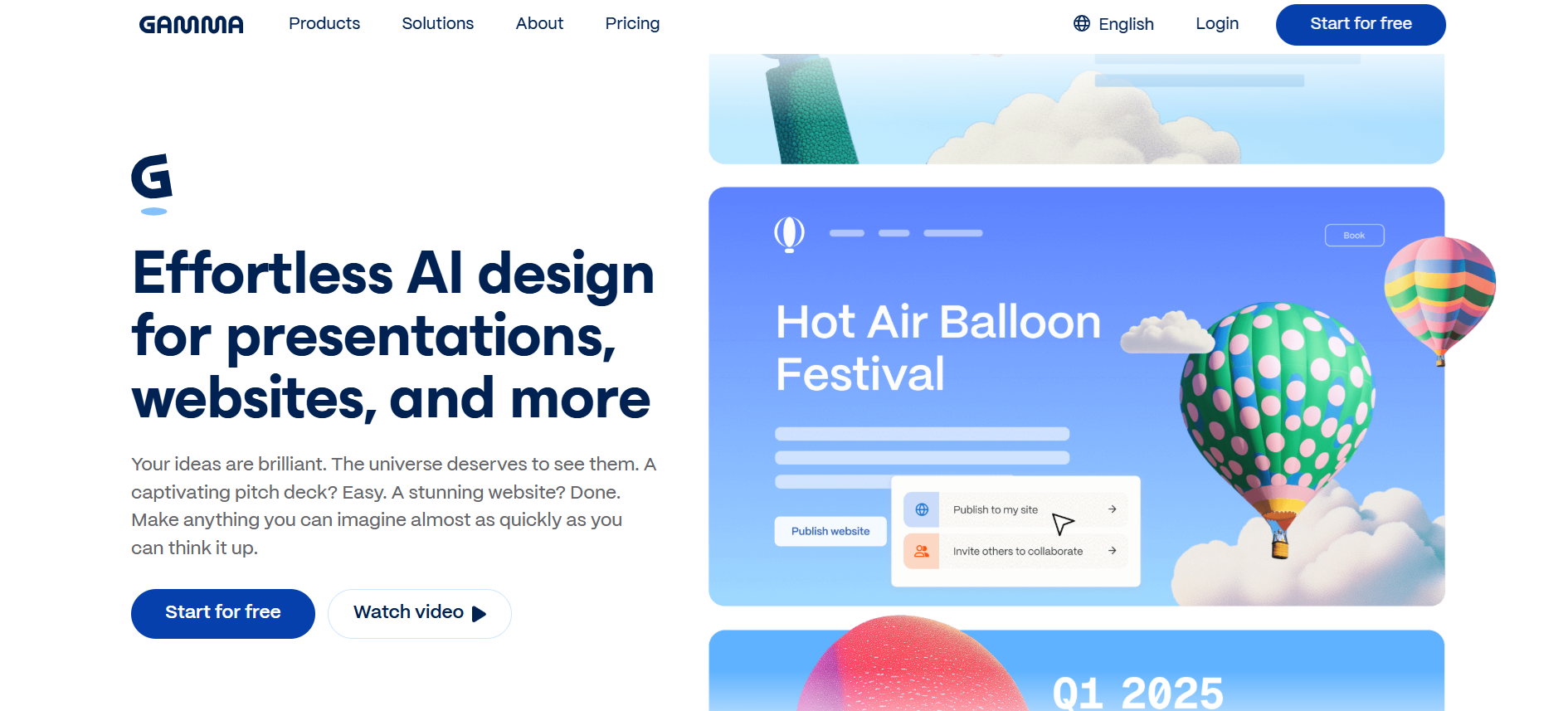 Gamma homepage