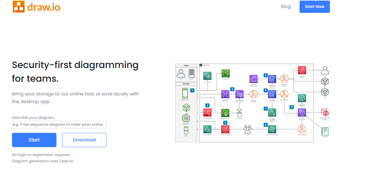 Draw.io homepage